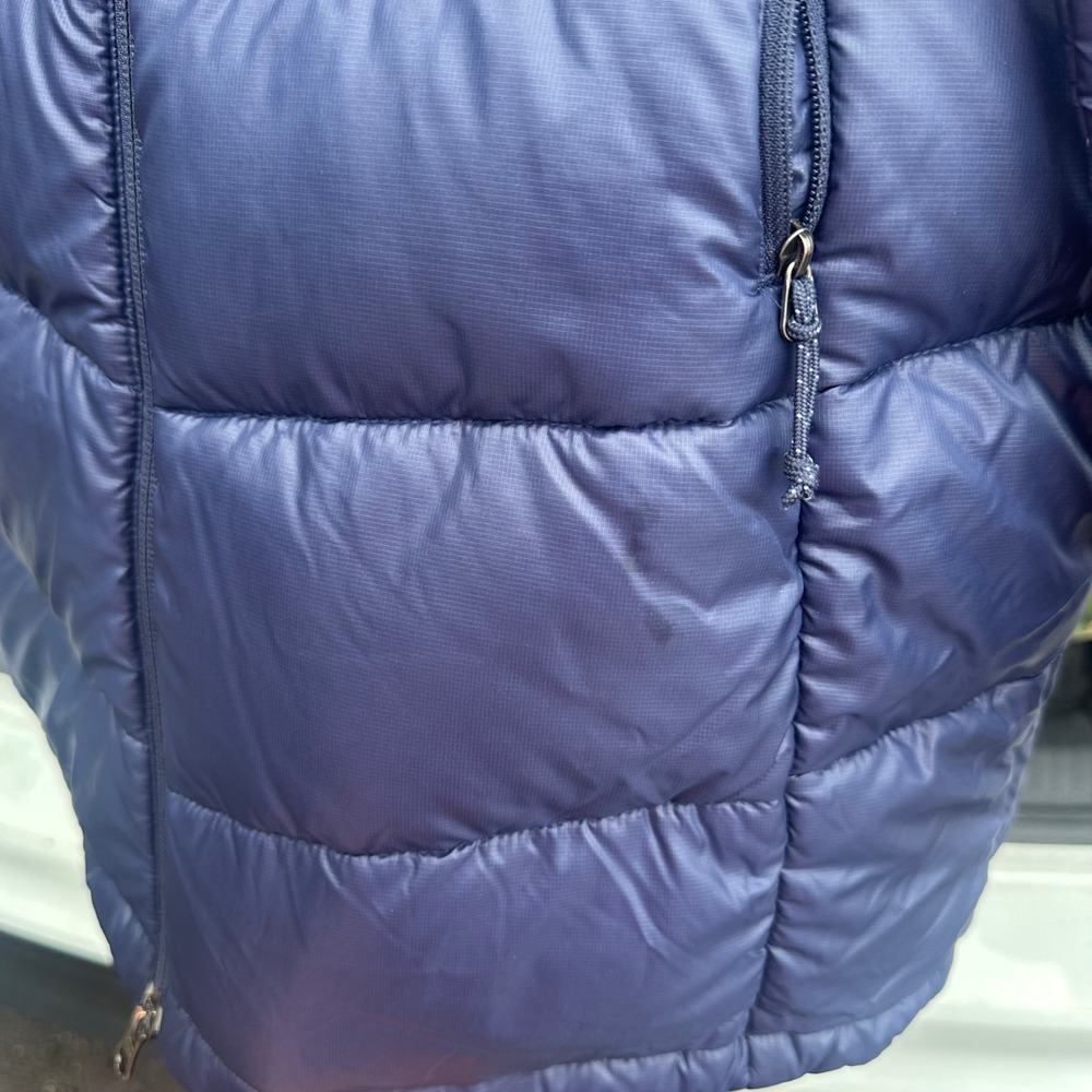 Columbia TurboDown Jacket Womens Small Blue Zip Hooded Outdoor Puffer Omni-Heat - Picture 4 of 7